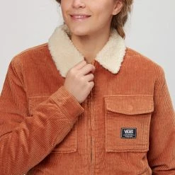 Deals 🔔 Vans Flyer Cord Jacket Women's 👍 -Vans Sales Shop ARGOIL D9