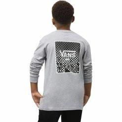 Flash Sale 👍 Vans Print Box Back Long Sleeve T Shirt Boys' 😍 -Vans Sales Shop ATHHEA D1 1