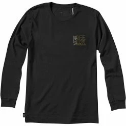 Deals 🎉 Vans Off The Wall Classic Outlined Long Sleeve T Shirt Men's ✨