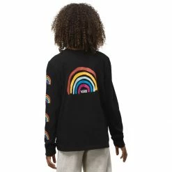 Outlet 🤩 Vans Over Ur Head Long Sleeve Shirt Girls' 🌟 -Vans Sales Shop BLA D1 12