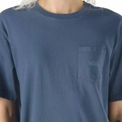 Discount 😀 Vans Pocket V Shirt Women's 🌟 -Vans Sales Shop CEMBLU D2