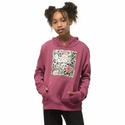 Buy 🎁 Vans Leopard Floral Print Box Hoodie Girls' 🔥