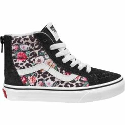 Best Pirce ✔️ Vans SK8Hi Zip Leopard Floral Pack Skate 👟 Shoe Kids' 😀