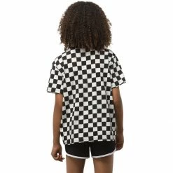 Deals ❤️ Vans Checkers Short Sleeve Shirt Girls' 🌟 -Vans Sales Shop MARBLA D1