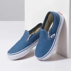 Discount 😀 Vans Classic Slip On Skate 👟 Shoe Kids' 🤩 -Vans Sales Shop NAVWH D2