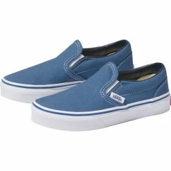Discount 😀 Vans Classic Slip On Skate 👟 Shoe Kids' 🤩 -Vans Sales Shop NAVWH D4