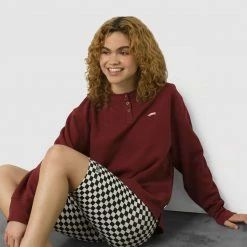 Cheapest 👏 Vans Salton Henley Shirt Women's ⭐ -Vans Sales Shop POM D6