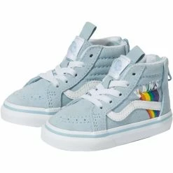 Best deal 😍 Vans SK8Hi Zip Rainbow Pack Skate 👟 Shoe Toddler Girls' 💯 -Vans Sales Shop RAVAWISKTRWH D1 2