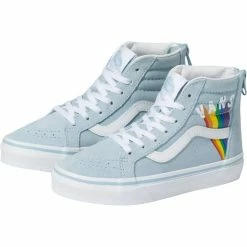 Deals ✔️ Vans Rainbow Sk8 Hi Zip 👟 Shoe Girls' 😀 -Vans Sales Shop RAVAWISKTRWH D1