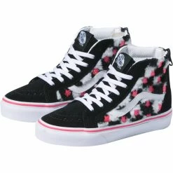 Wholesale 🎉 Vans SK8Hi Zip Sherpa Checkerboard Pack Skate 👟 Shoe Kids' 🎁 -Vans Sales Shop SHCHFLPAPILL D1