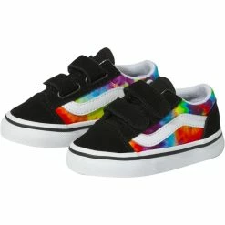 Best Sale 👍 Vans Old Skool V Tie Dye Pack Skate 👟 Shoe Toddler Boys' ⌛ -Vans Sales Shop SPTIDYMUTRWH D1