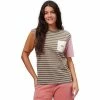 Discount 🎁 Vans Striped Pocket T Shirt Women's 👍 -Vans Sales Shop THY