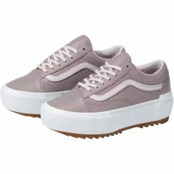 Best deal 😍 Vans Old Skool Stacked Tumbled Leather 👟 Shoe Women's 👍 -Vans Sales Shop TULEPUDOTRWHLL D5