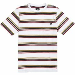 Flash Sale 💯 Vans Gibbs Stripe T Shirt Boys' 😀 -Vans Sales Shop WHI 7