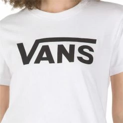 Wholesale 😍 Vans Flying V Crew T Shirt Women's 👏 -Vans Sales Shop WHI D2 7